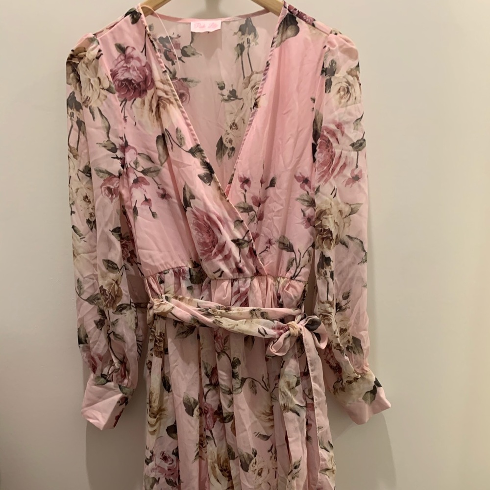 My Dearest Darling Blush Floral Maxi Dress